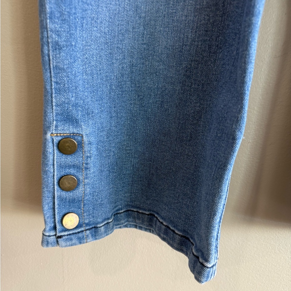 Westbound Blue Ankle Capri Cropped Comfort Waistband Jeans - Picture 2 of 6